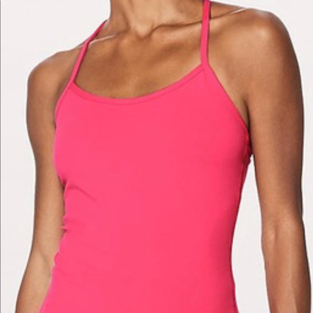 POWER Y LULU LEMON TANK WIRH BUILT IN SPORTS BRA